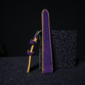 cinturino camoscio viola giallo