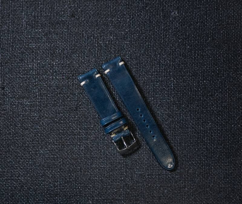 Cinturino Blu liscio